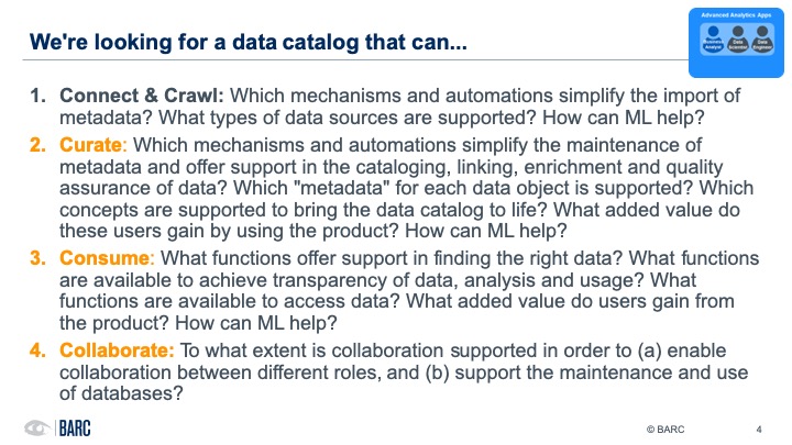 Comparing the Four Most Popular Data Catalog Providers